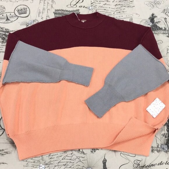 Free People Easy Street Colorblock Sweater - Picture 4 of 8